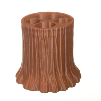 Organizer na biurko „Pieniek” – stojak na długopisy 3D